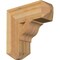 Ekena Millwork Funston Craftsman Rough Sawn Bracket, Western Red Cedar, 6"W x 18"D x 18"H BKT06X18X18FST04RWR - alternate 1